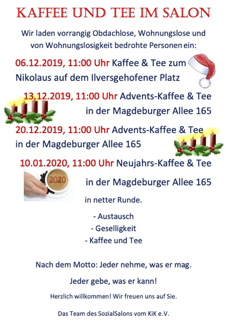 Kaffee und Tee im SALON