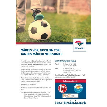 Tag des Mädchenfußballs