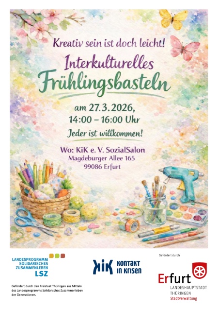 Kreativ sein ist doch leicht - Interkulturelles Frühlingsbasteln